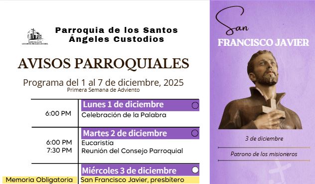 Avisos Parroquiales